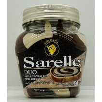 Sarelle Duo Hazelnut Spread w. Cocoa and Milk 350g.