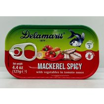 Delamaris Mackerel Spicy 125g.