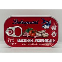Delamaris Mackerel Provencale w. Vegetables 125g.