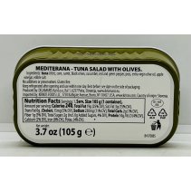 Delamoris Tuna Salad Mediterana w. Olives 105g.