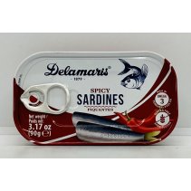 Delamaris Spicy Sardines Piquantes 90g.