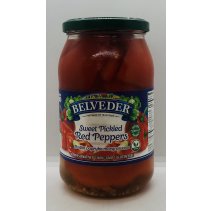 Belveder Sweet Pickled Red Peppers  900g.