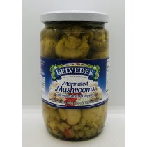 Belveder Mushrooms w. Onion and Red Pepper 680g.