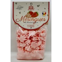 Meringues w. Strawberry Flavor 100g.