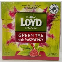 Loyd Green Tea w. Raspberry 30g.