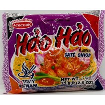 Hao Hao Sate Onion Flavor Noodles 74g.