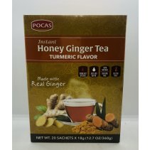 Pocas Honey Ginger Tea Turmeric Flavor 360g