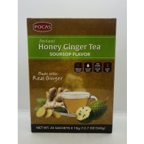 Pocas Honey Ginger Tea Soursop Flavor 360g