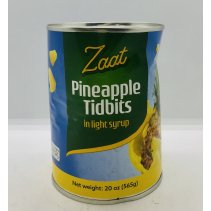 Zaat Pineapple Tidbits in Light Syrup 565g