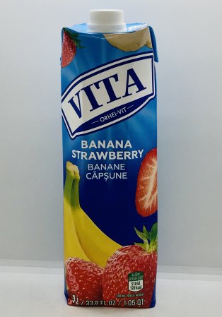 Vita Banana Strawberry 1L.