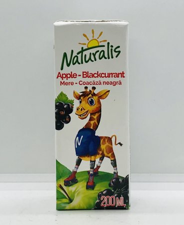 Naturalis Apple-Blackcurrant 200ml.