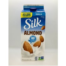Silk Vanilla Almond milk 1/2 gallon
