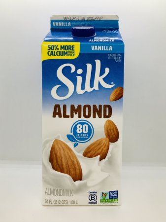 Silk Vanilla Almond milk 1/2 gallon