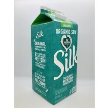 Silk Organic Unsweet Soymilk  1/2Gal