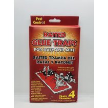 Baited Glue Traps for Rats & Mice 4pcs