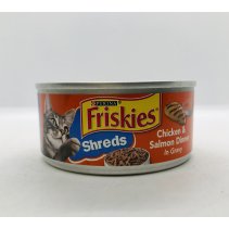 Friskies Shreds Chicken & Salmon Dinner in Gravy 156g