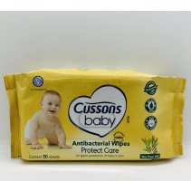 Cussons Baby Antibacterial Wipes Protect Care 50sheets