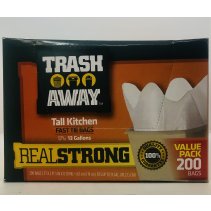 Trash Away Tall Kitchen Value Pack 200 bags