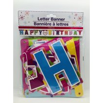 Letter Banner Happy Birthday