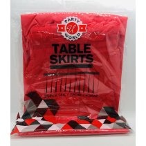 Party World Table Skirts With Adhesive Strip Backing