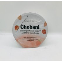 Chobani less sugar Greek Yogurt Monterey Strawberry 150g.