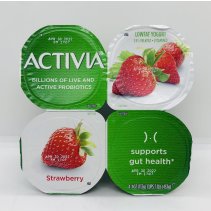 Activia lowfat strawberry yogurt 113g x 4