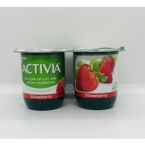 Activia lowfat strawberry yogurt 113g x 4