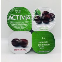 Activia lowfat Black cherry yogurt 113g x 4