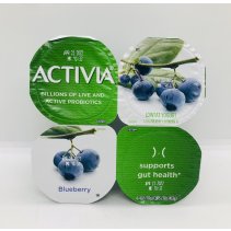 Activia lowfat blueberry yogurt 113g x 4