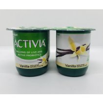 Activia lowfat Vanilla yogurt 113g x 4