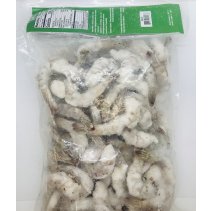 Raw Fresh Frozen Peeled & Deveined Tail-On Shrimps-IQF 908g