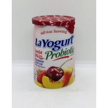 La Yogurt Probiotic Strawberry fruit cup 170g.