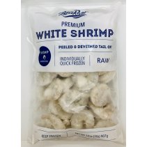 Blue River Premium White Shrimp Peeled & Deveined Tail Off 907g