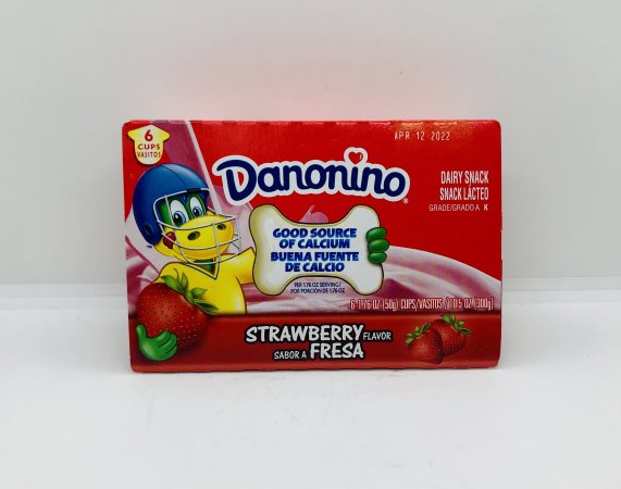 Danonino Dairy Snack Strawberry 6Pk