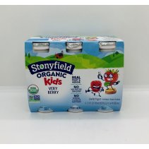 Stonyfield Organic probiotic very berry smoothie 552mL.