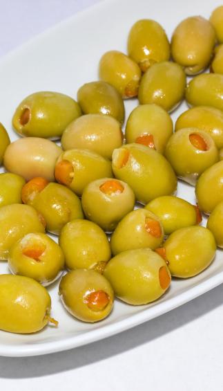 Green Olives Stuffed  With Orange (lb.)