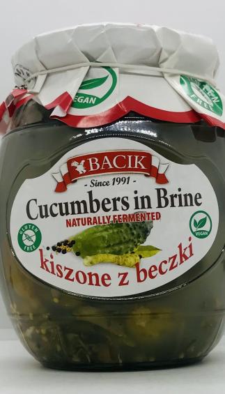 Bacik Cucumbers in Brine 700g.