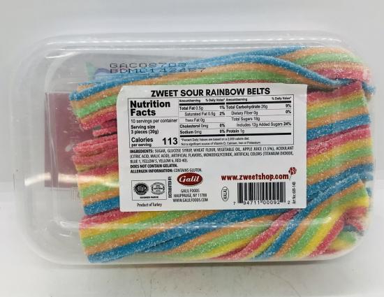 Zweet Sour Belts Rainbow 285g.