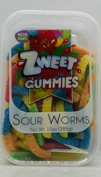 Zweet Gummies Sour Worms 285g.