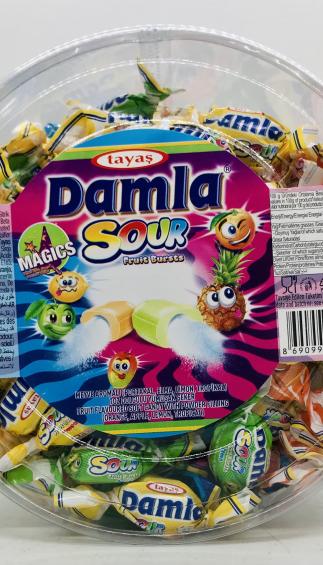 Damla Sour Fruit Bursts 800g.