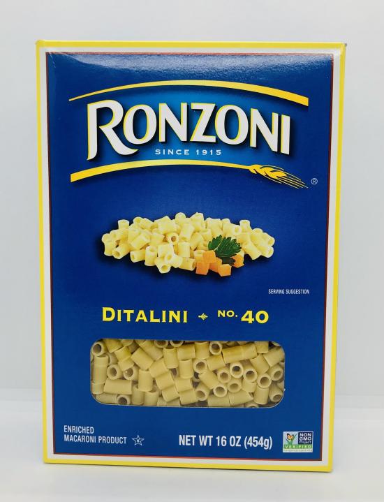 Ronzoni Ditalini no. 40 Macaroni (454g.)