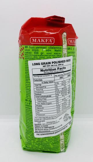 Makfa Long Grain Polished Rice 800g.