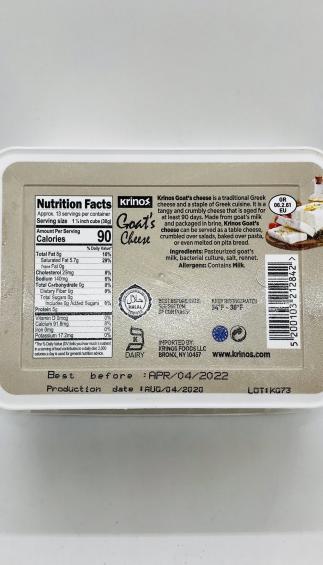 Krinos Goat'S Cheese 400g.