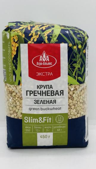 Agro-Alyans green buckwheat 450g.