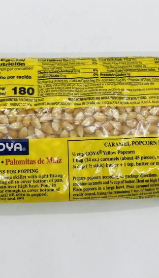 Goya Yellow Popcorn 454g.