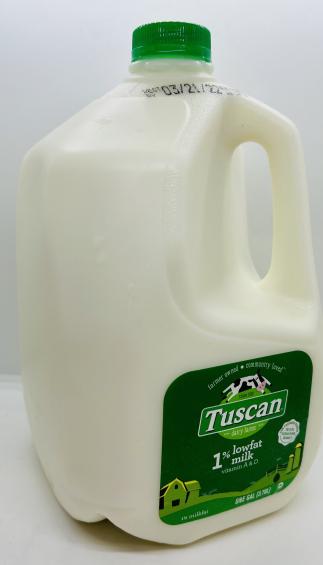 Tuscan dairy farms 1% lowfat milk vitamin A & D