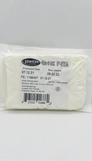 Lowell Greek Feta 200g.