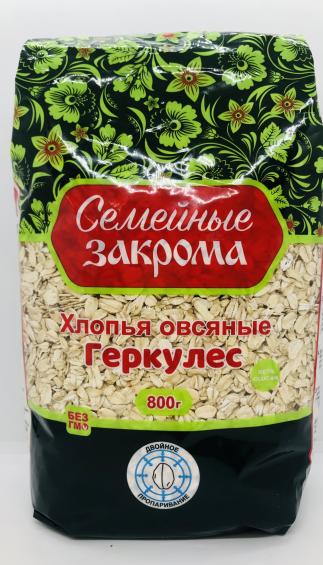 Semeyniye Zakroma Oat flakes "Hercules" 800g.