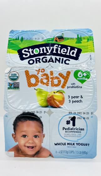 Stonyfield organic Baby Pear/peach