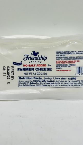 Friendship farmer cheese (213g.)